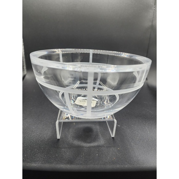 Kate Spade Lenox Lead  Crystal Bowl  Madison Square 6" Dia - Picture 2 of 6
